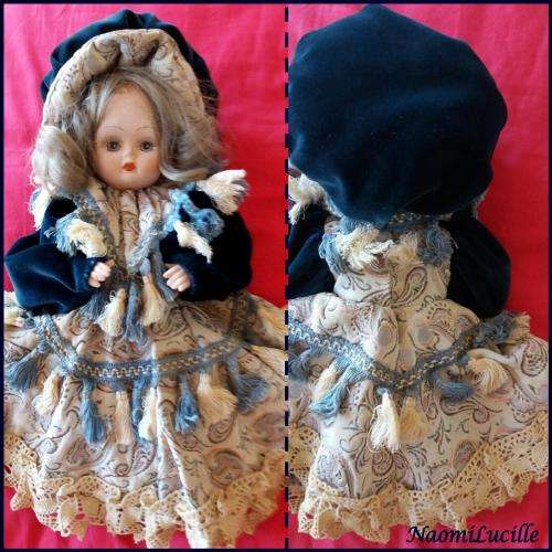 *****VERY PRETTY BEAUTIFULLY DRESSED [FULLY JOINTED BODY] PORCELAIN DOLL - BOUGHT IN MONACO*****