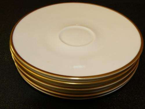 *****BEAUTIFUL - GOLDEN RIMMED ROSENTHAL - GERMANY SAUCERS X 5*****