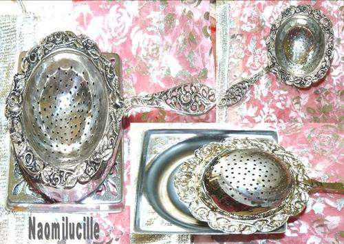 OLD / popular!! TEA STRAINER WITH HOLDER SET -Shipping only R35