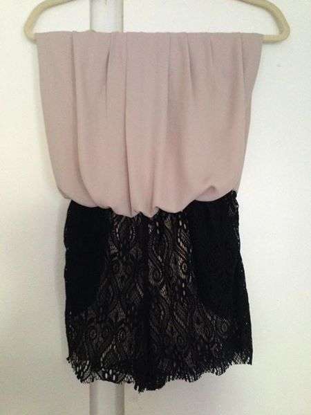 *Kokonova black and beige playsuit