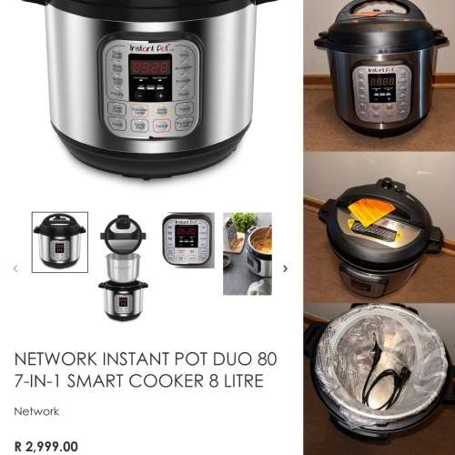Instant Pot Duo 7-in-1 Smart Cooker (8L) (Brand New)