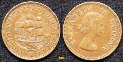 1/2d - Half penny - 1955