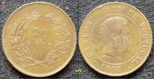 Portugal 20 Réis - Carlos I