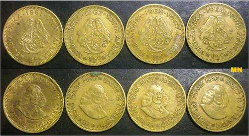 1961 - 1964 half cent set