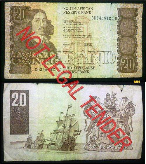 20 Rand note C.L.Stals #CD3468423d