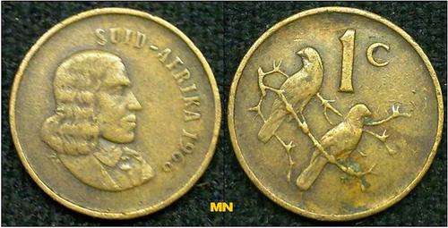 1966 one cent. Afrikaans