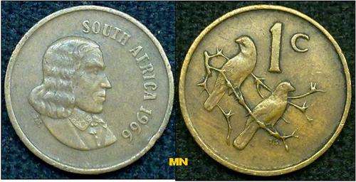 1966 one cent English