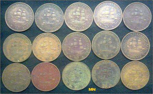 1942 Half pennies. 1/2D. (15 available to use as fillers. F grade)