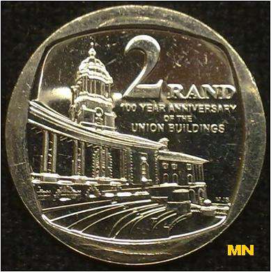 100 Year anneversary of the Union Buildings 2 Rand