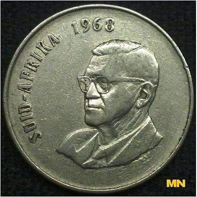Fifty cent - 50c - 1968 Afrikaans