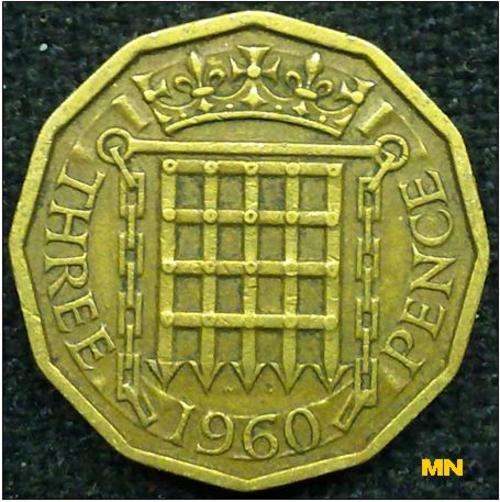 Great Britain - Three Pence - 1960