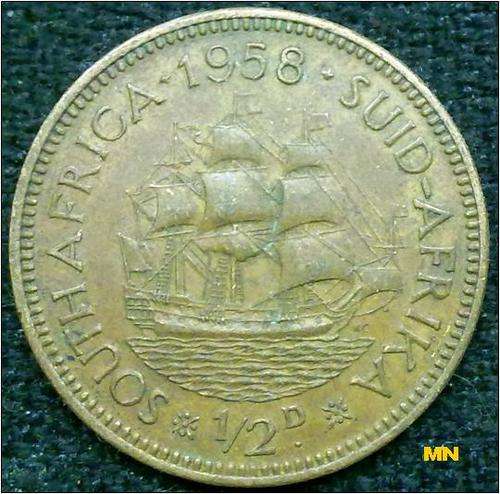 1/2d - Half Penny - 1958