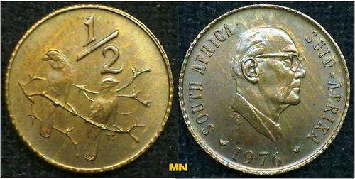 UNC - 1/2c - Half cent - 1976