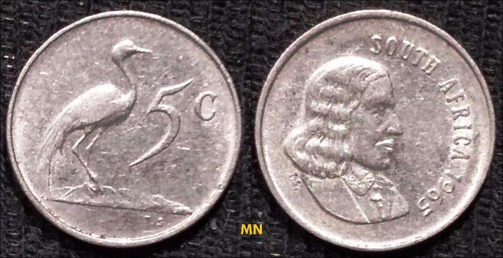 5 Cents English Legend - SOUTH AFRICA - 1965