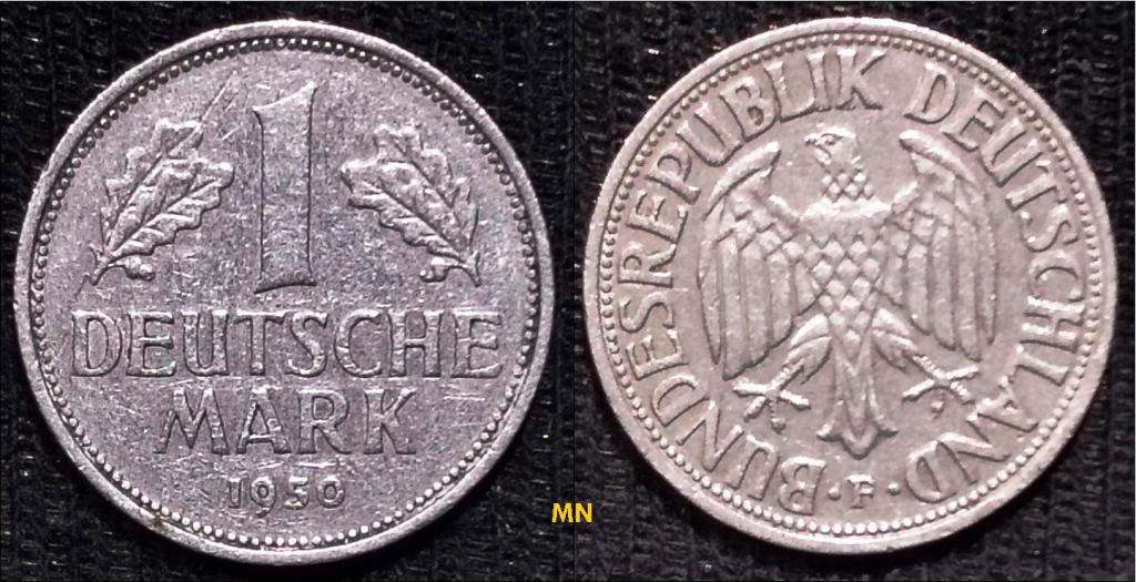 Federal Republic of Germany, 1 Deutsche Mark - 1950