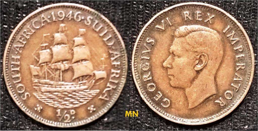 South Africa ½ Penny - George VI - 1946 (1021890 minted)