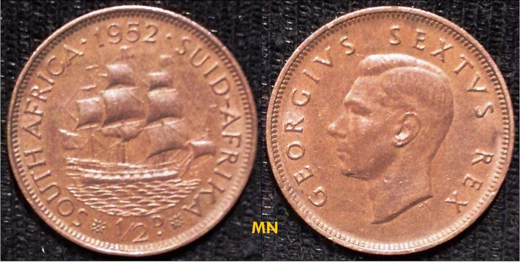 South Africa ½ Penny - George VI - 1952