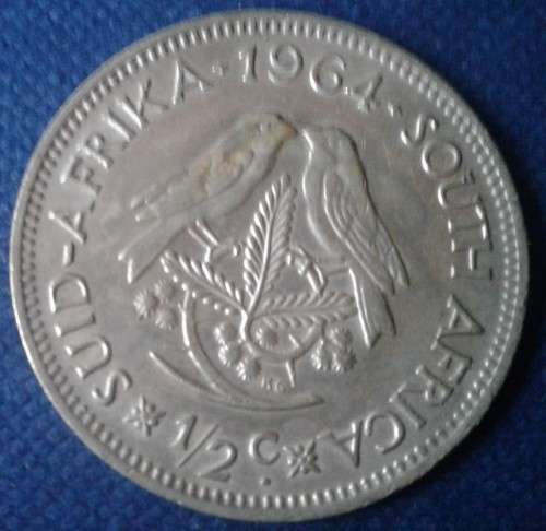1/2 cent clean 1964