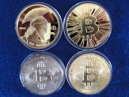 4 X Physical Bit Coins Virtual Money 40mm