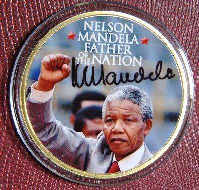 2 x NELSON MANDELA MEDALLIONs ( Encapsulated )