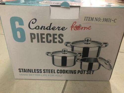 59831-6PCS STAINLESS STEEL POTS