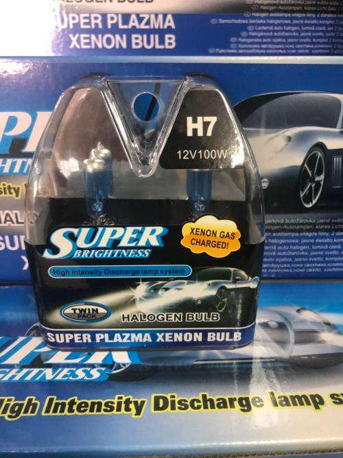 12V 100W H7 Super Brightness Halogen Bulbs