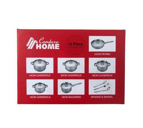 Condere Pots 15 - Piece Cookware Set