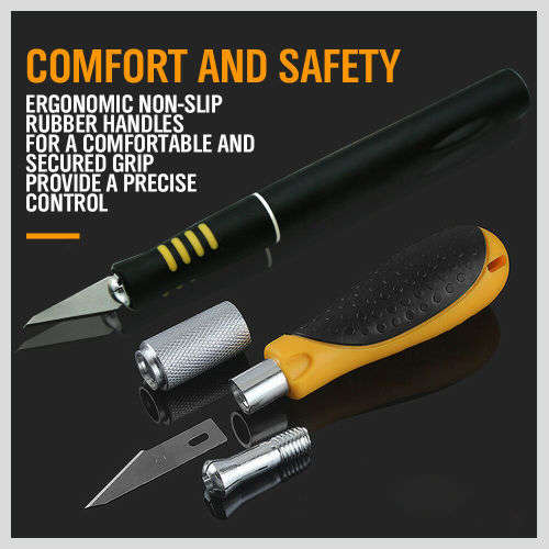 14Pc Hobby Knife Kit Modelling Penknife Blade Set Sharp Art Cutting Craft Knives