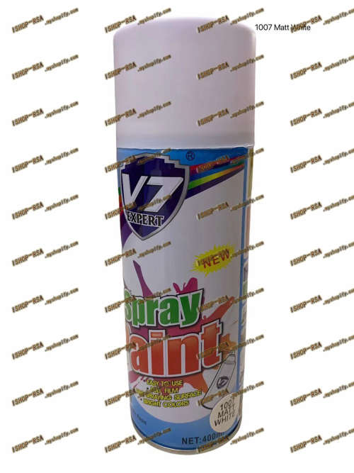 V7  400ml Spray Paint - Matt White  V7052-1007