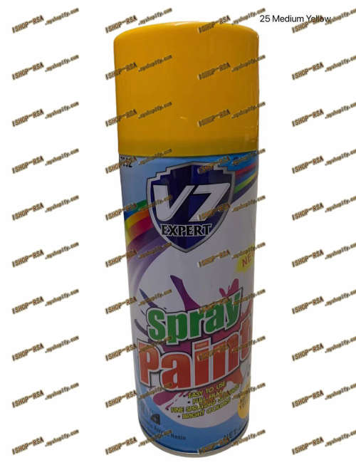 V7  400ml Spray Paint - Medium Yellow  V7052-25
