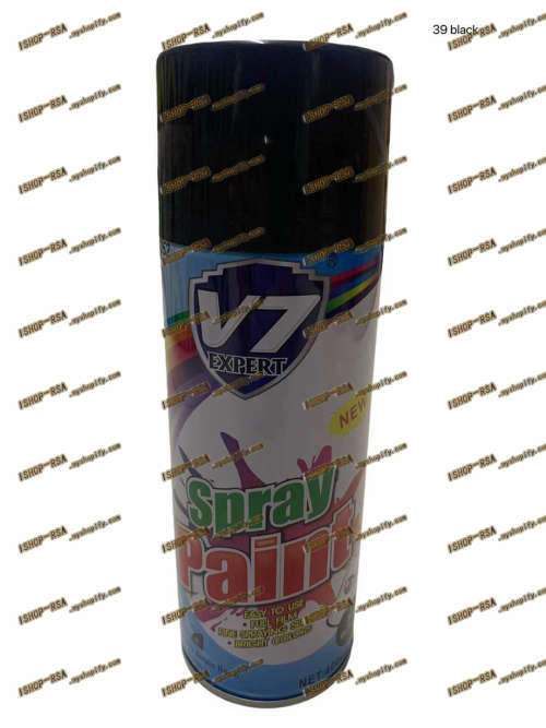 V7  400ml Spray Paint - Black V7052-39