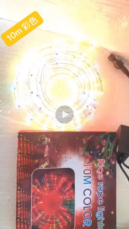 Christmas Rope Light 10m Beige/color