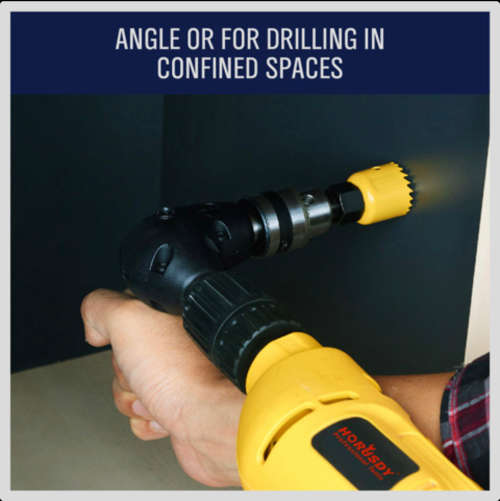 Right Angle Drill Attachment 90 Degree Handle Adaptor with keyed Chuck