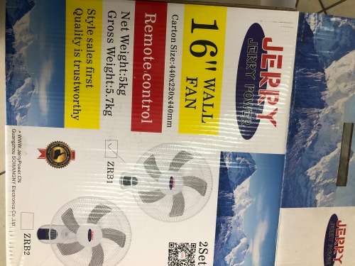 16inch Wall Fan With Remote Control