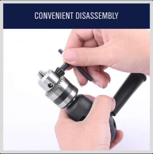Right Angle Drill Attachment 90 Degree Handle Adaptor with keyed Chuck