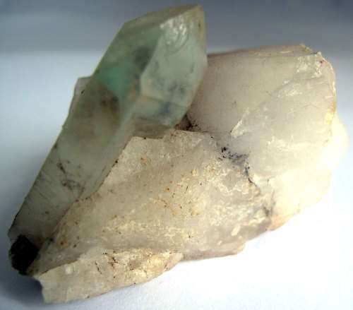 Ajoite in Quartz, Messina Copper Mine, South Africa