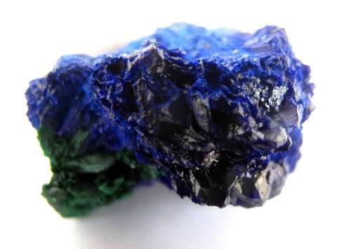 Azurite & Malachite Cluster, Katanga Mine, DRC