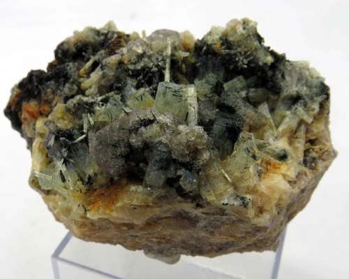 Aquamarine & Acicular Schorl Cluster, Erongo, Namibia
