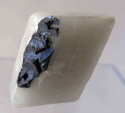 Carrolite on Calcite, Kambove, Drc