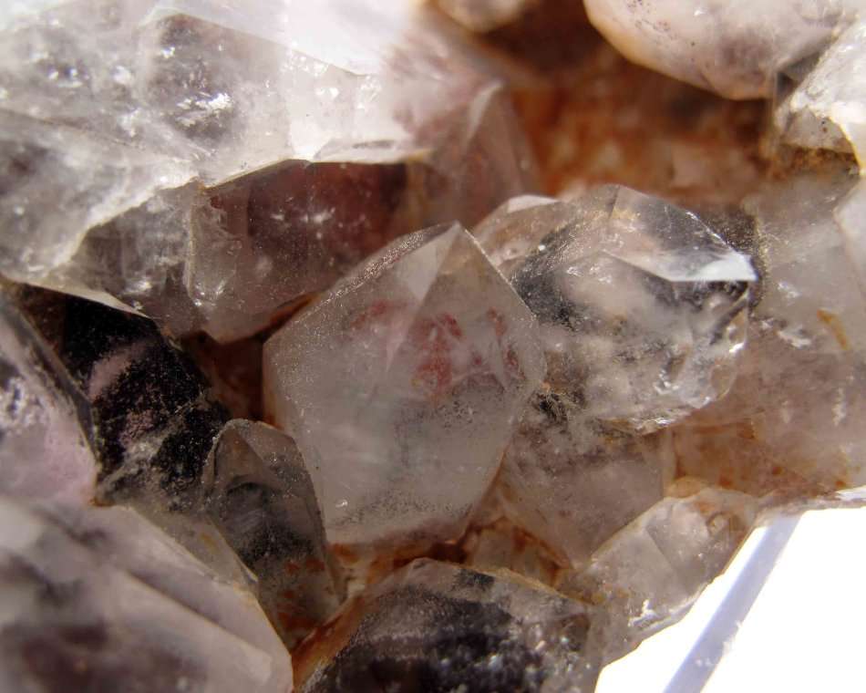 Amethyst & Blood Red Hematite in Quartz Cluster, Orange River Area, Namibia