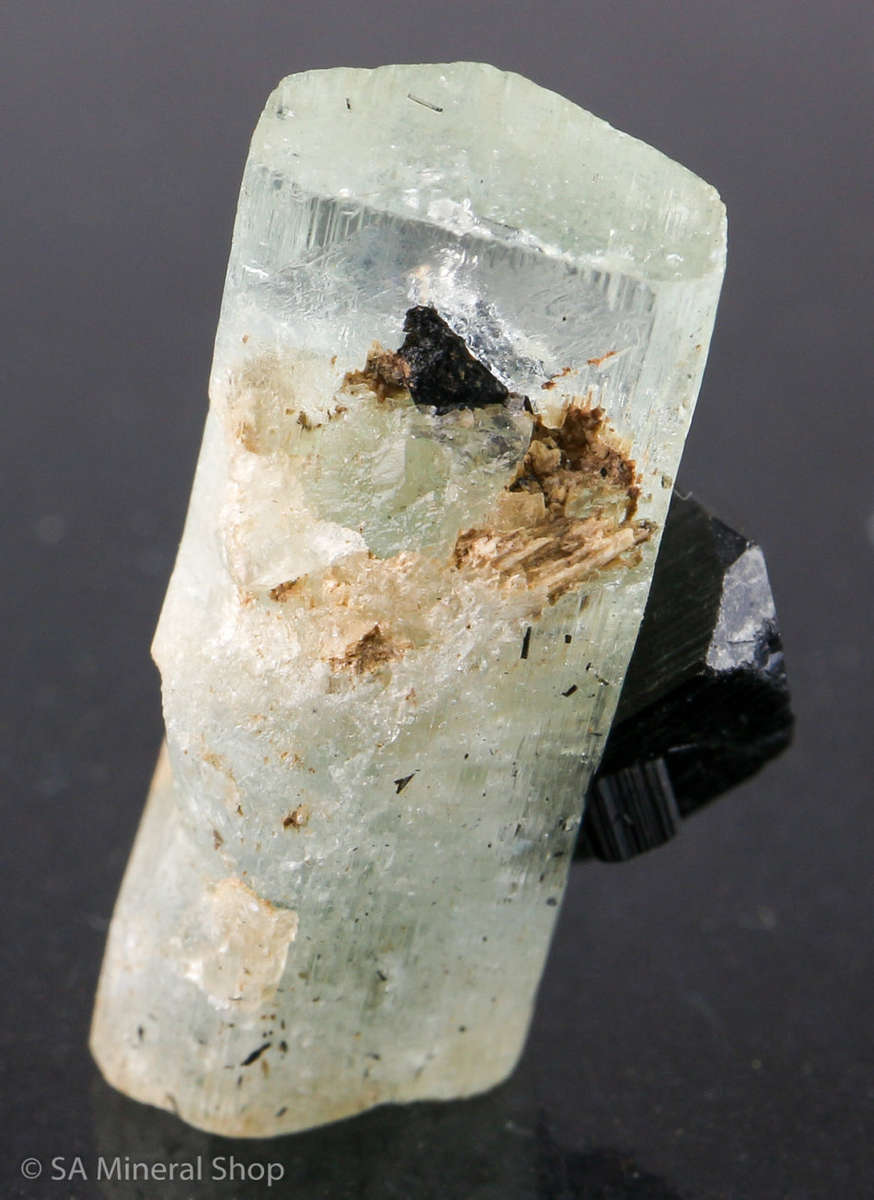 Aquamarine and Black TourmalineErongo, Namibia