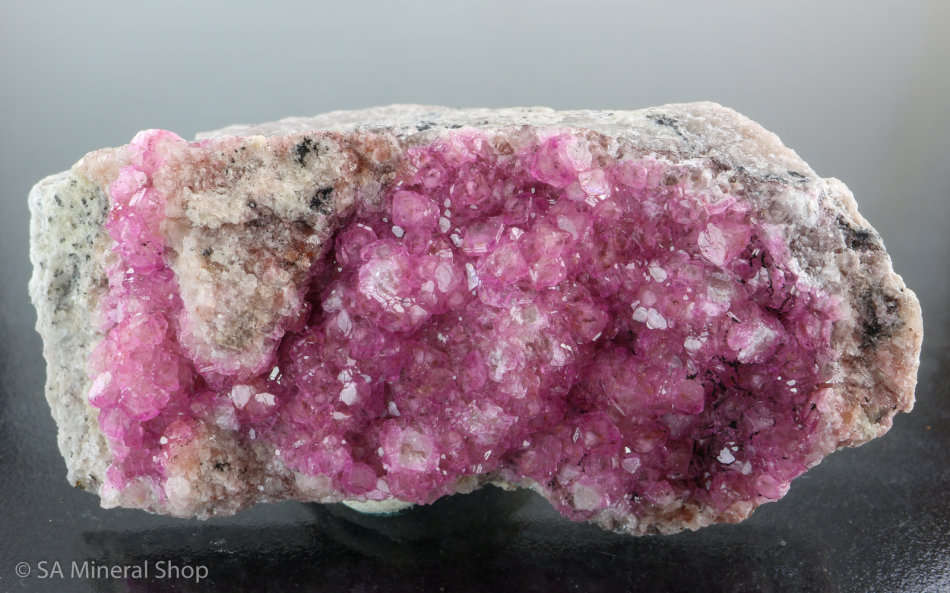 Cobaltoan Calcite on Matrix, Mashamba West, DRC