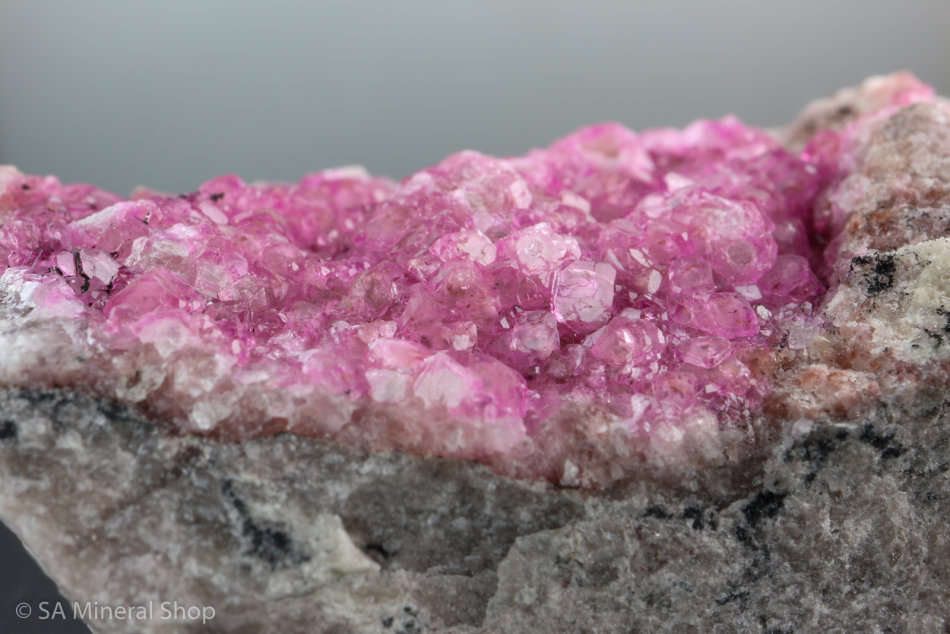 Cobaltoan Calcite on Matrix, Mashamba West, DRC