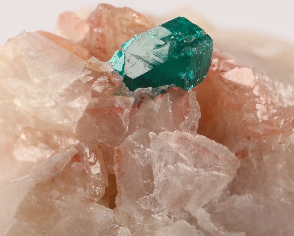 Dioptase on Matrix, Kaokoveld Region, Namibia