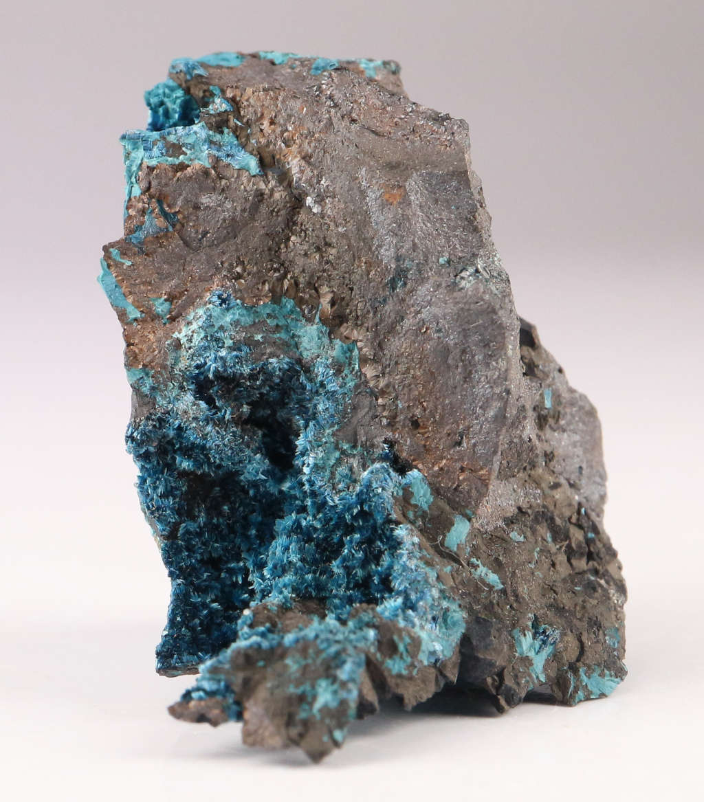 Shattuckite on Matrix, Mesopotamia Mine, Namibia
