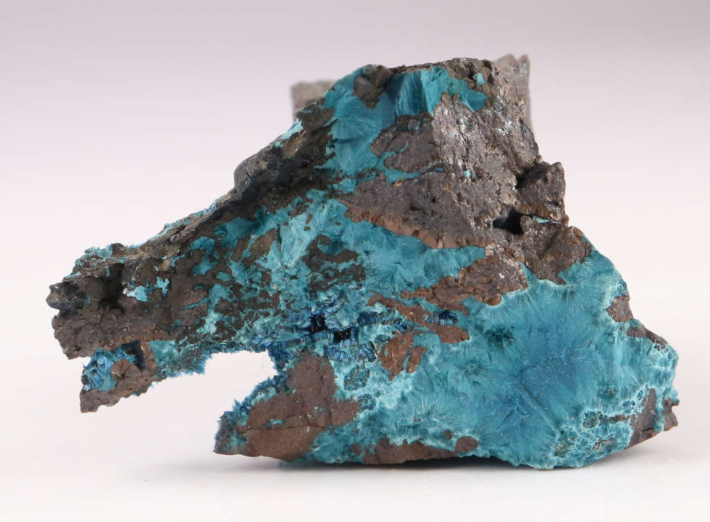 Shattuckite on Matrix, Mesopotamia Mine, Namibia