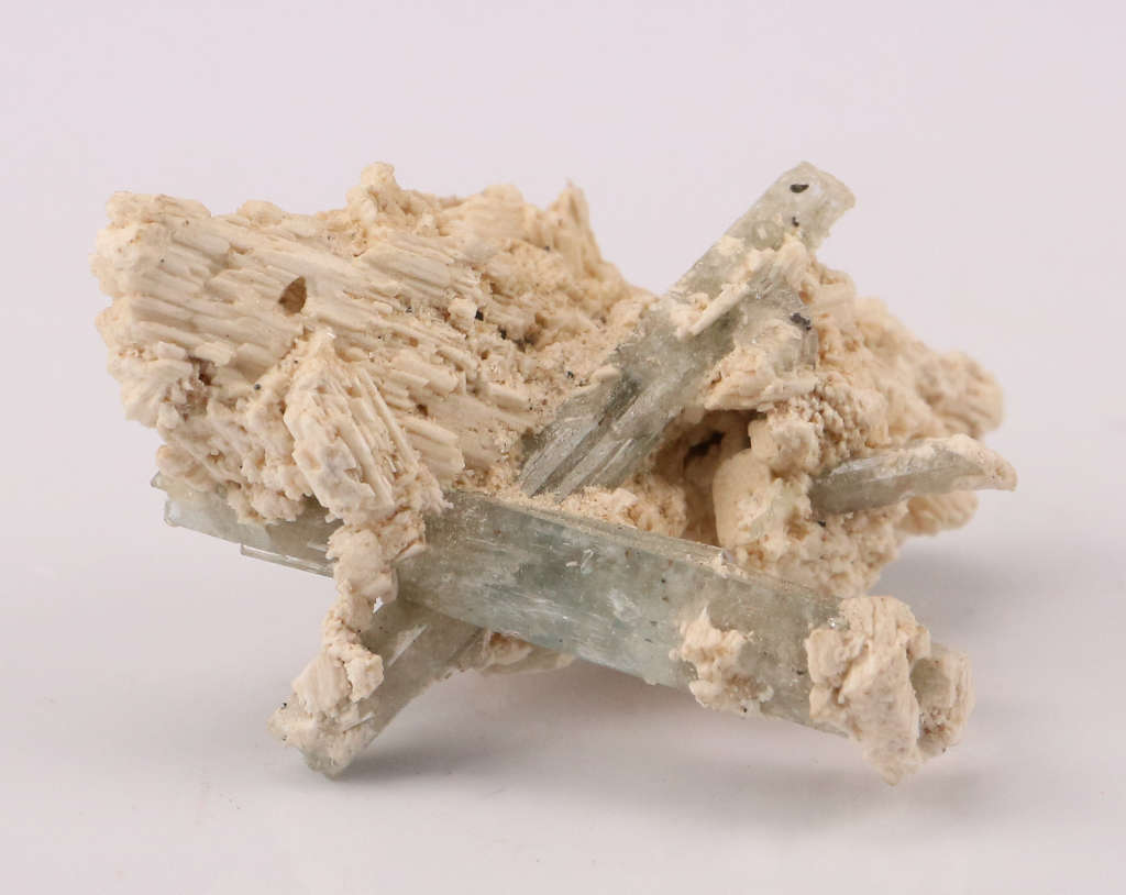 Aquamarine on Feldspar, Erongo Mnt, Namibia