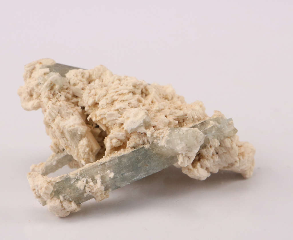 Aquamarine on Feldspar, Erongo Mnt, Namibia