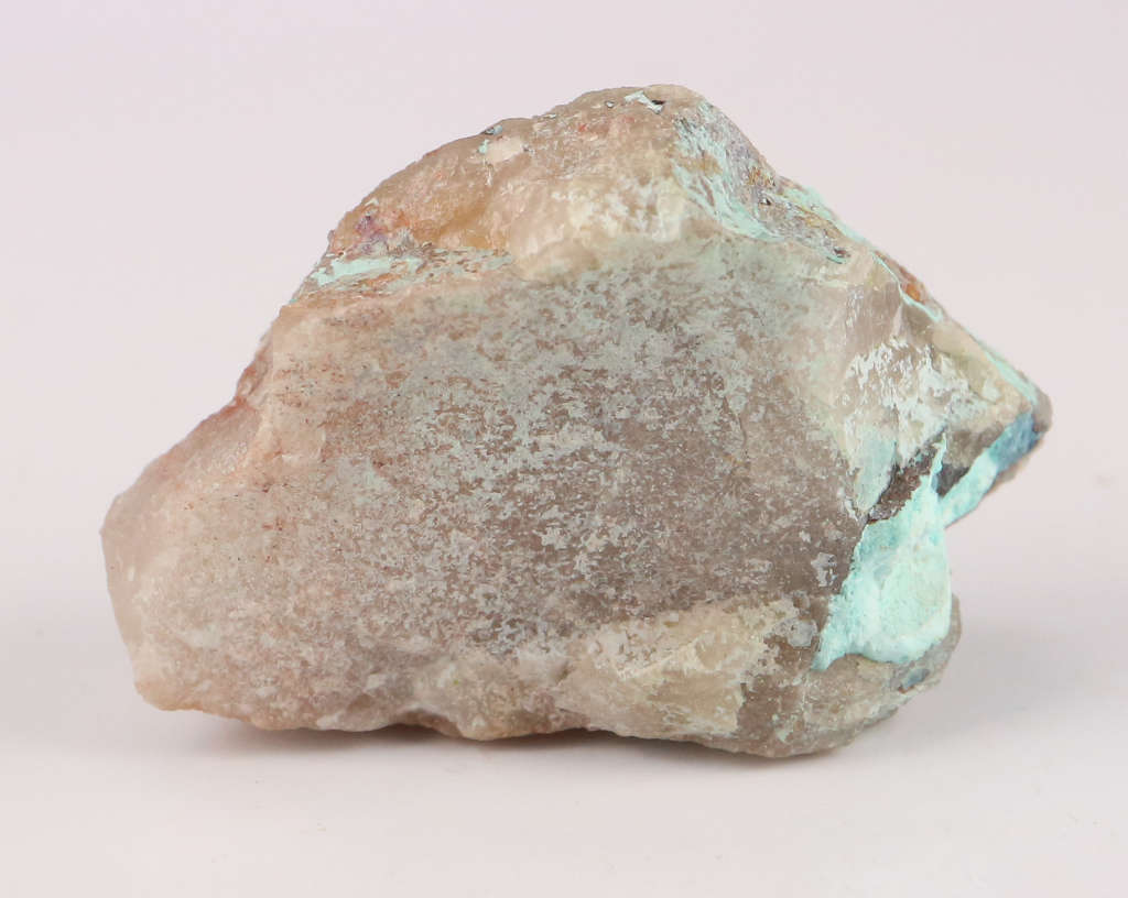 Shattuckite on Quartz, Kaokoveld Region, Namibia