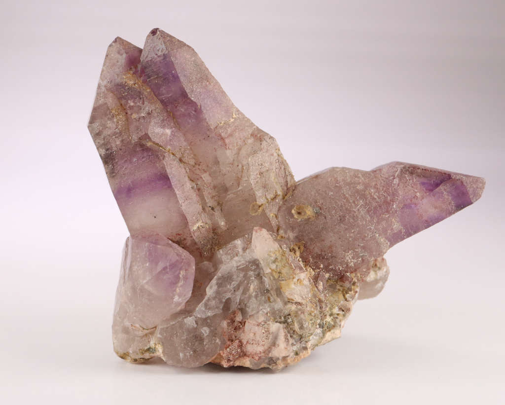 Amethyst Smoky Quartz Cluster, Gobobosebberge Mnt, Namibia